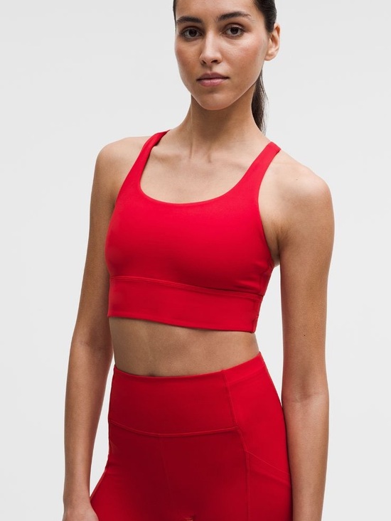 lululemon athletica Other - Lululemon Red Longline Energy Sports Bra 4